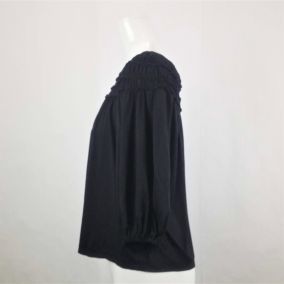 Max Studio Size XS Therese Black Off The Shoulder Top - Picture 2 of 6
